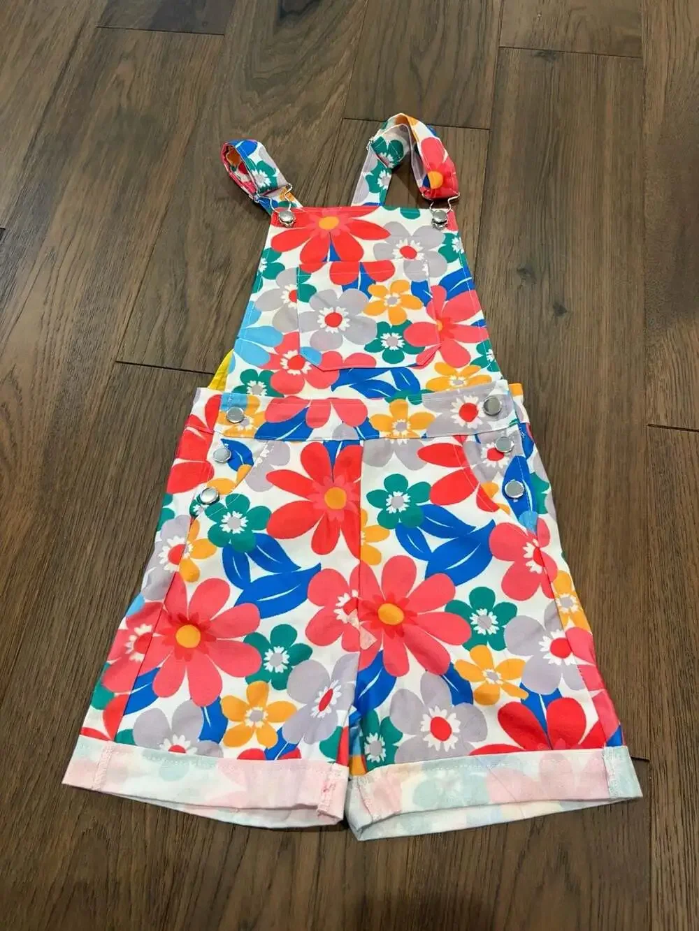 Boutique Floral Overall Shorts 5Y